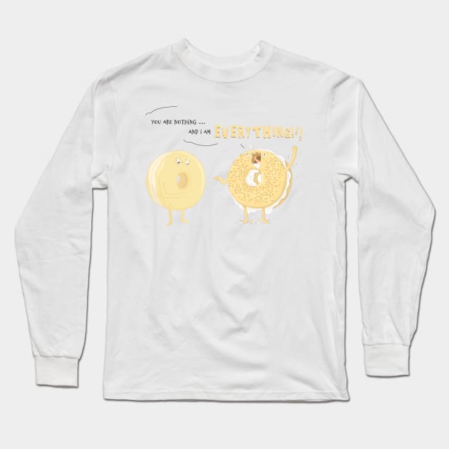 EVERYTHING bagel Long Sleeve T-Shirt by Sam Potter Design